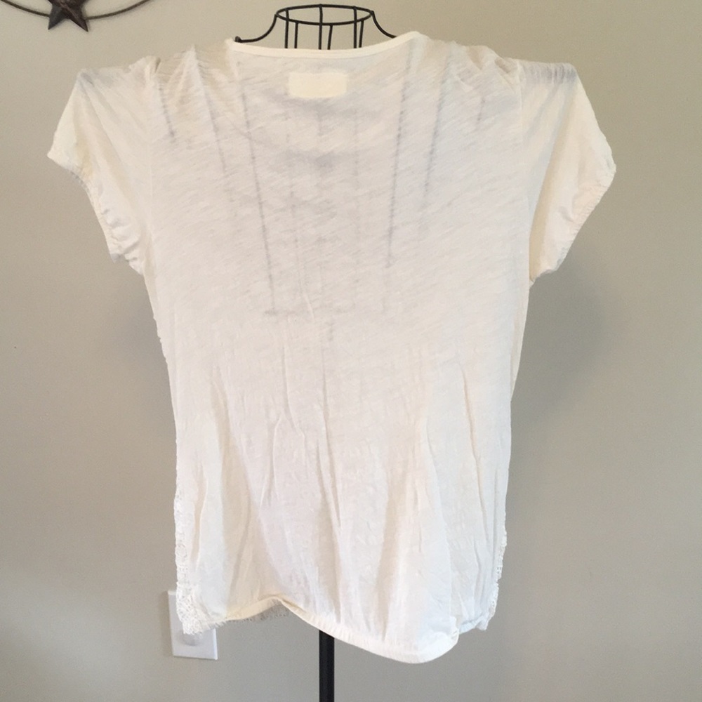 RUFF HEWN embroidered top M cream - Picture 3 of 8